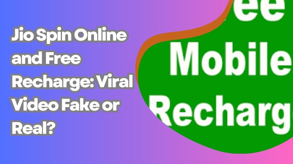 Free Recharge Jio Spin Online