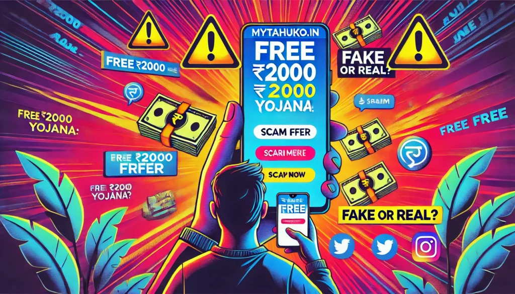 Mytahuko .in free 2000 re yojana fake or real