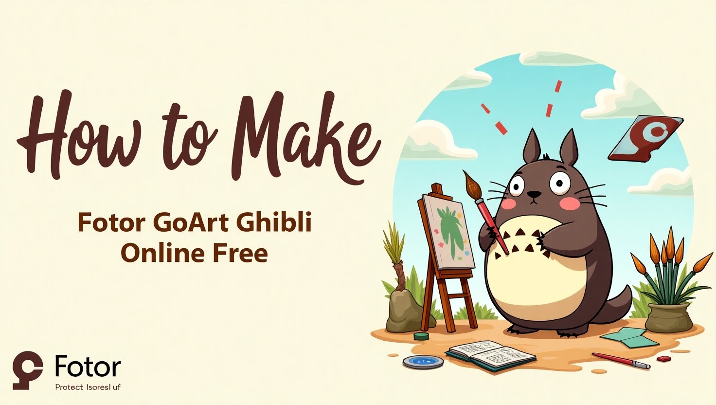 fotor goart ghibli online free - how to make guide